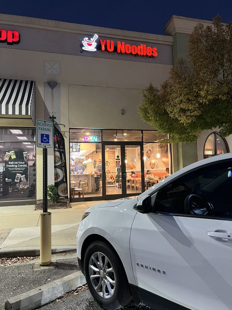 Yu Noodles storefront at Village at Sandhill